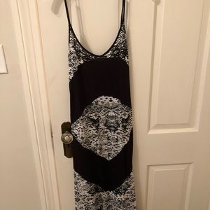 Rip curl patterned beach maxi dress
